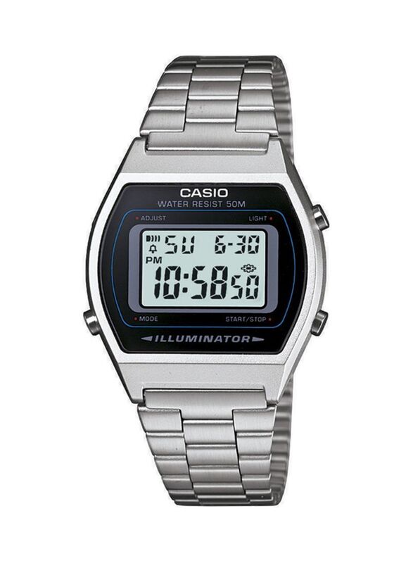 Casio Vintage Digital Watch for Men with Stainless Steel Band, Water Resistant, B-640WD-1AV, Silver/Grey
Casio Vintage Digital Watch for Men with Stainless Steel Band, Water Resistant, B-640WD-1AV, Silver/Grey