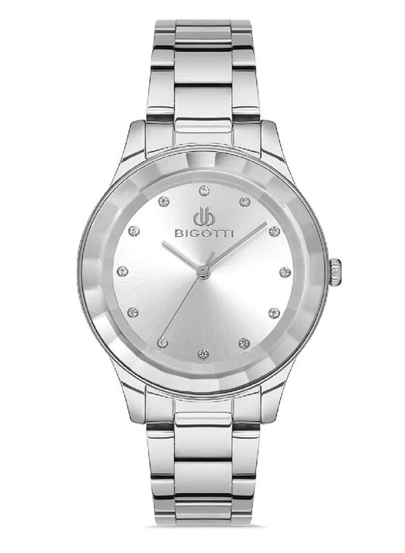 Bigotti Analog Watch for Womens with Stainless Steel Band, Water Resistant, BG.1.10249-1, Silver-Silver
Bigotti Analog Watch for Womens with Stainless Steel Band, Water Resistant, BG.1.10249-1, Silver-Silver