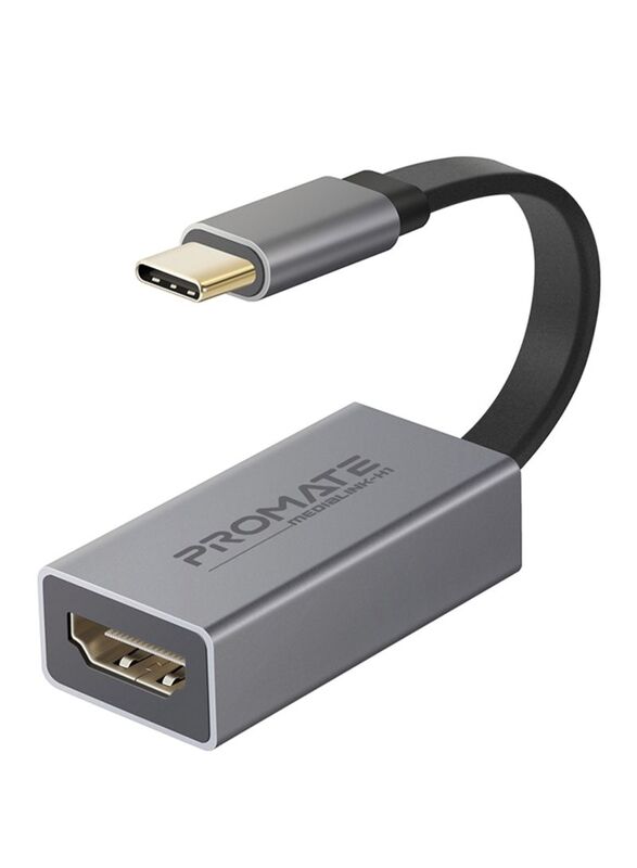 Promate Ultra-Compact 4k 30hz USB Type-C to HDMI Adapter for MacBook Pro/Google Chromebook/Samsung Galaxy S10+/Note 8/9/Surface Book 2/MediaLink-H1, B
Promate Ultra-Compact 4k 30hz USB Type-C to HDMI Adapter for MacBook Pro/Google Chromebook/Samsung Galaxy S10+/Note 8/9/Surface Book 2/MediaLink-H1, B