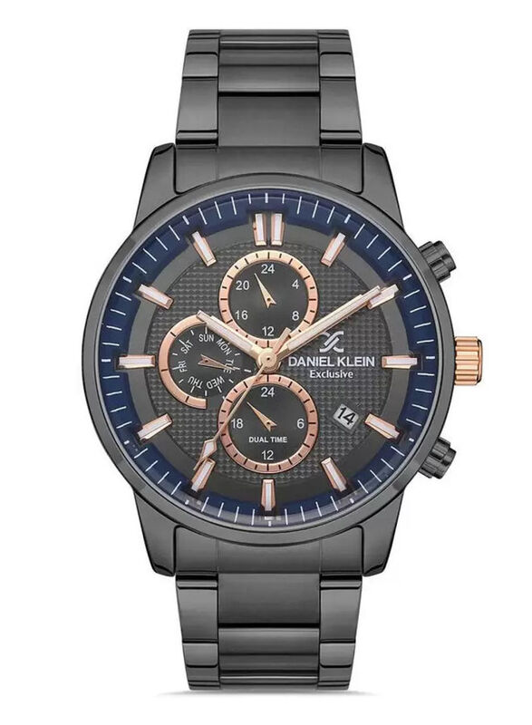 Daniel Klein Analog Watch for Men with Stainless Steel Band, Chronograph, DK.1.13133-5, Black-Black
Daniel Klein Analog Watch for Men with Stainless Steel Band, Chronograph, DK.1.13133-5, Black-Black