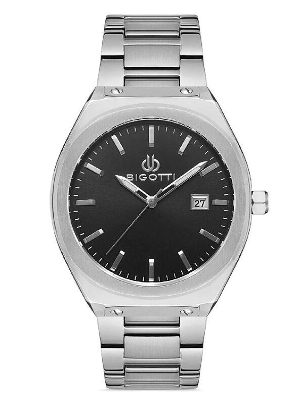 Bigotti Napoli Analog Watch for Men with Stainless Steel Band, BG.1.10323-1, Silver-Black
Bigotti Napoli Analog Watch for Men with Stainless Steel Band, BG.1.10323-1, Silver-Black