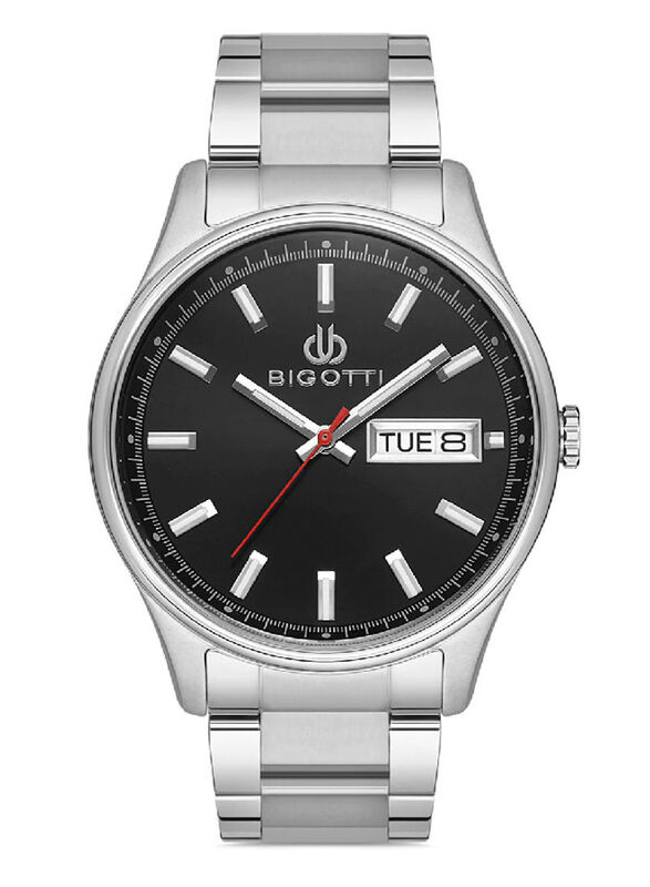 Bigotti Analog Watch for Men With Stainless Steel Band, BG.1.10255-2, Silver-Black
Bigotti Analog Watch for Men With Stainless Steel Band, BG.1.10255-2, Silver-Black