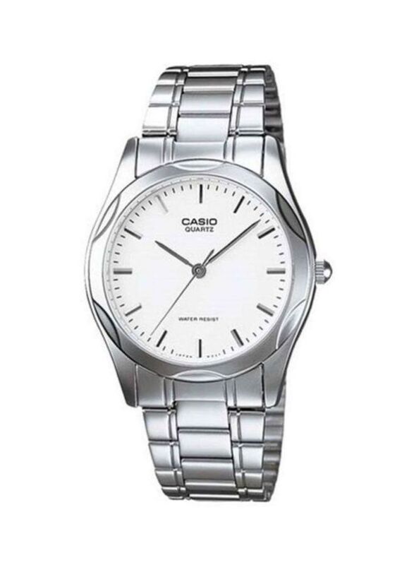 Casio Enticer Analog Watch for Men with Stainless Steel Band, Water Resistant, MTP-1275D-7A, Silver/White
Casio Enticer Analog Watch for Men with Stainless Steel Band, Water Resistant, MTP-1275D-7A, Silver/White