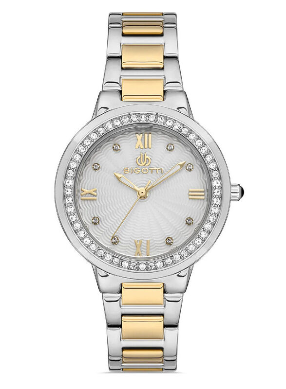 Bigotti Analog Watch for Womens with Stainless Steel Band, Water Resistant, BG.1.10348-4, Multicolour-Silver
Bigotti Analog Watch for Womens with Stainless Steel Band, Water Resistant, BG.1.10348-4, Multicolour-Silver