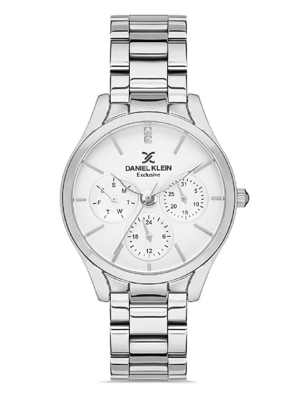 Daniel Klein Analog Watch for Women with Stainless Steel Band, Water Resistant, DK.1.13189-1, Silver-Silver
Daniel Klein Analog Watch for Women with Stainless Steel Band, Water Resistant, DK.1.13189-1, Silver-Silver