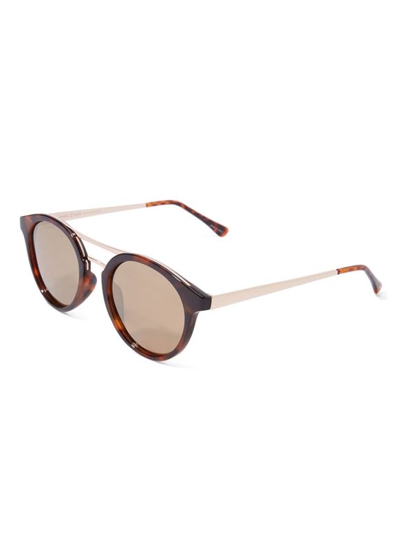 Daniel Klein Full-Rim Round Gold/Black Frame Sunglasses Unisex, Brown Lens, 50/18/140
Daniel Klein Full-Rim Round Gold/Black Frame Sunglasses Unisex, Brown Lens, 50/18/140