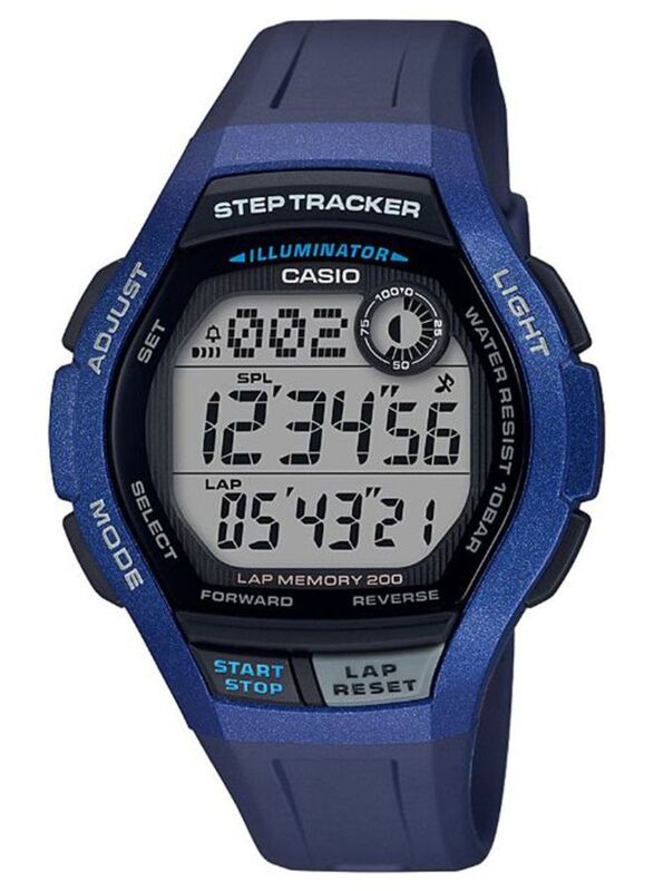 Casio Digital Watch for Men with Resin Band, Water Resistant, WS-2000H-2AVEF, Blue/Grey
Casio Digital Watch for Men with Resin Band, Water Resistant, WS-2000H-2AVEF, Blue/Grey