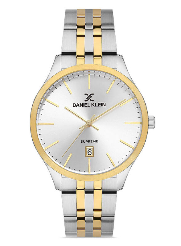Daniel Klein Analog Watch for Men with Stainless Steel Band, Water Resistant, DK.1.13183-3, Silver/Gold-Silver
Daniel Klein Analog Watch for Men with Stainless Steel Band, Water Resistant, DK.1.13183-3, Silver/Gold-Silver