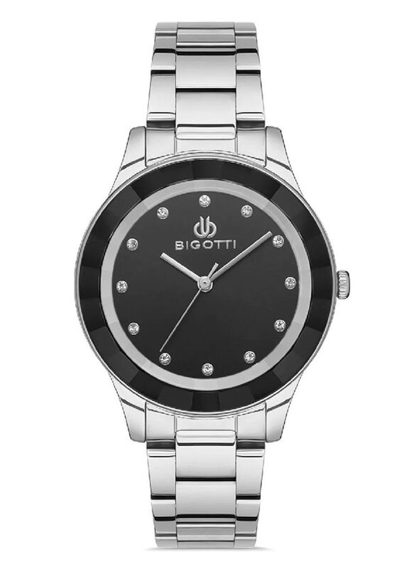 Bigotti Analog Watch for Womens with Stainless Steel Band, Water Resistant, BG.1.10249-2, Silver-Black
Bigotti Analog Watch for Womens with Stainless Steel Band, Water Resistant, BG.1.10249-2, Silver-Black