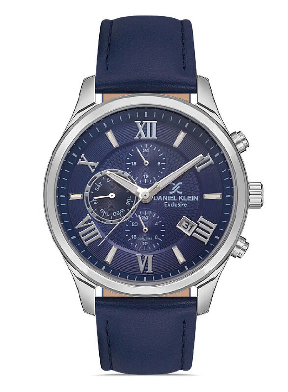 Daniel Klein Exclusive Analog Watch for Men with Leather Band, Chronograph, DK.1.13108-2, Black-Black
Daniel Klein Exclusive Analog Watch for Men with Leather Band, Chronograph, DK.1.13108-2, Black-Black