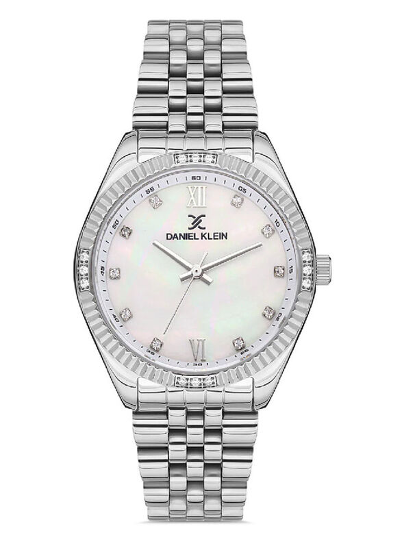 Daniel Klein Analog Watch for Women with Stainless Steel Band, Water Resistant, DK.1.13060-1, Silver-Silver
Daniel Klein Analog Watch for Women with Stainless Steel Band, Water Resistant, DK.1.13060-1, Silver-Silver