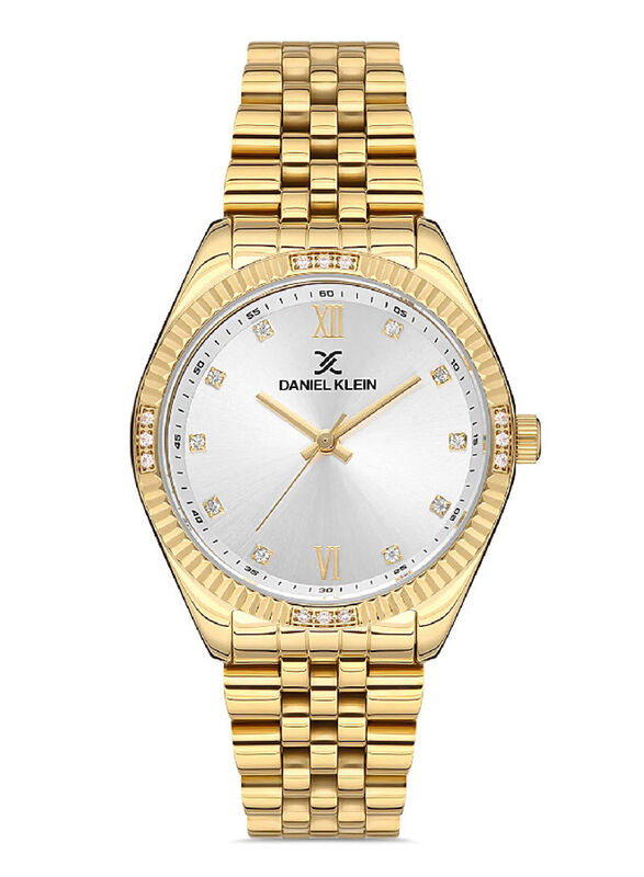 Daniel Klein Analog Watch for Womens with Stainless Steel Band, Water Resistant, DK.1.13060-2, Gold-Silver
Daniel Klein Analog Watch for Womens with Stainless Steel Band, Water Resistant, DK.1.13060-2, Gold-Silver