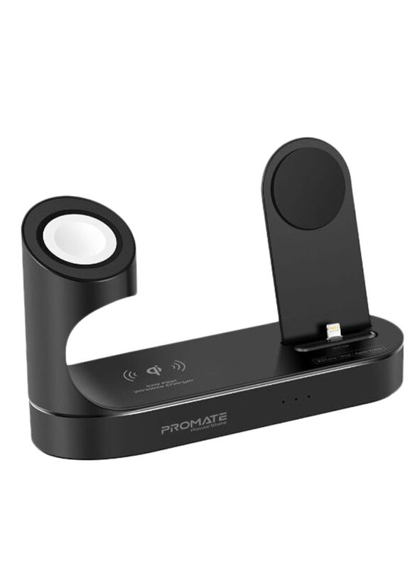 Promate Apple Wireless Charging Station Charging Dock with 10W Qi Fast Wireless Charging, MFi Apple Watch Charger and 2.4A USB Charging Port for Apple
Promate Apple Wireless Charging Station Charging Dock with 10W Qi Fast Wireless Charging, MFi Apple Watch Charger and 2.4A USB Charging Port for Apple