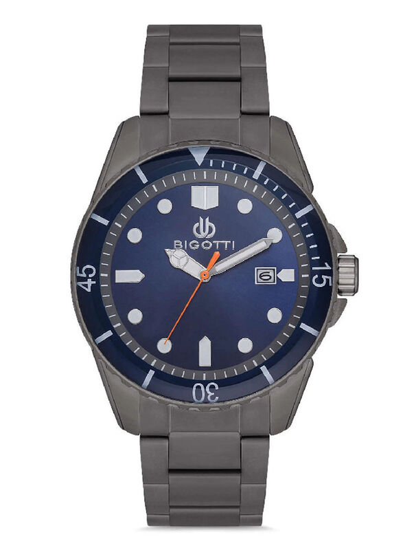 Bigotti Analog Watch for Men with Stainless Steel Band, BG.1.10162-4, Black-Dark Blue
Bigotti Analog Watch for Men with Stainless Steel Band, BG.1.10162-4, Black-Dark Blue