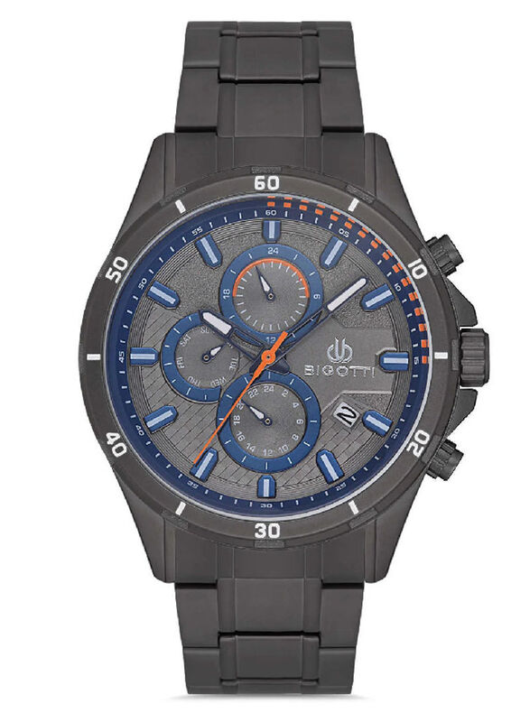 Bigotti Analog Watch for Men With Stainless Steel Band, Chronograph, BG.1.10133-5, Black-Grey
Bigotti Analog Watch for Men With Stainless Steel Band, Chronograph, BG.1.10133-5, Black-Grey
