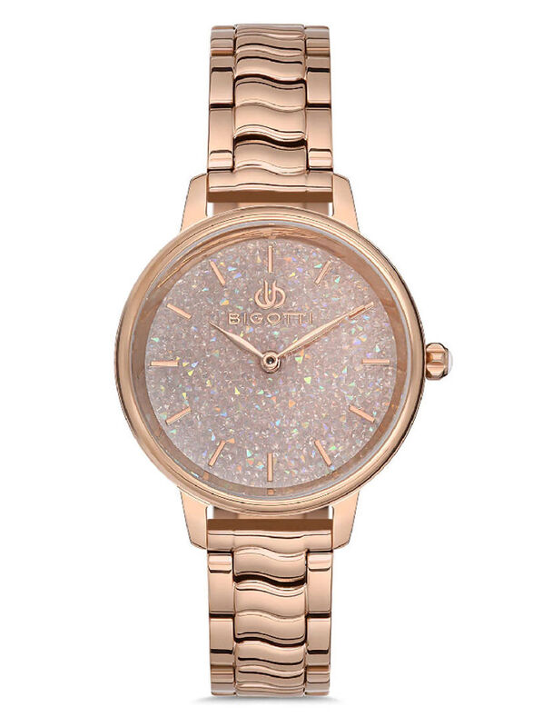 Bigotti Analog Watch for Women with Stainless Steel Band, Water Resistant, BG.1.10142-2, Rose Gold-Rose Gold
Bigotti Analog Watch for Women with Stainless Steel Band, Water Resistant, BG.1.10142-2, Rose Gold-Rose Gold