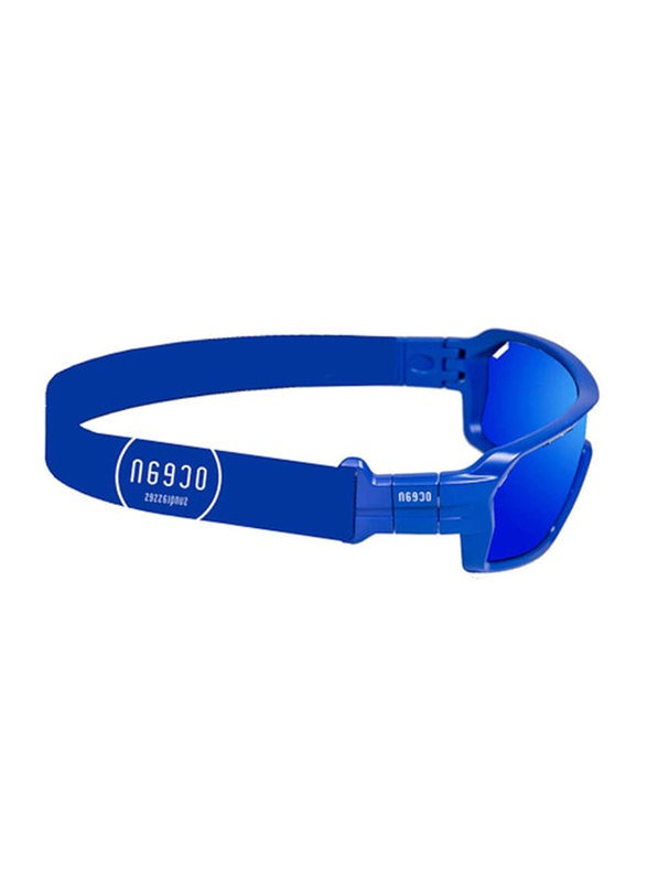 Ocean Glasses Chameleon Polarized Full-Rim Sport Matt Blue Frame Sunglasses Unisex, Blue Revo Lens with Blue Nosepad
Ocean Glasses Chameleon Polarized Full-Rim Sport Matt Blue Frame Sunglasses Unisex, Blue Revo Lens with Blue Nosepad