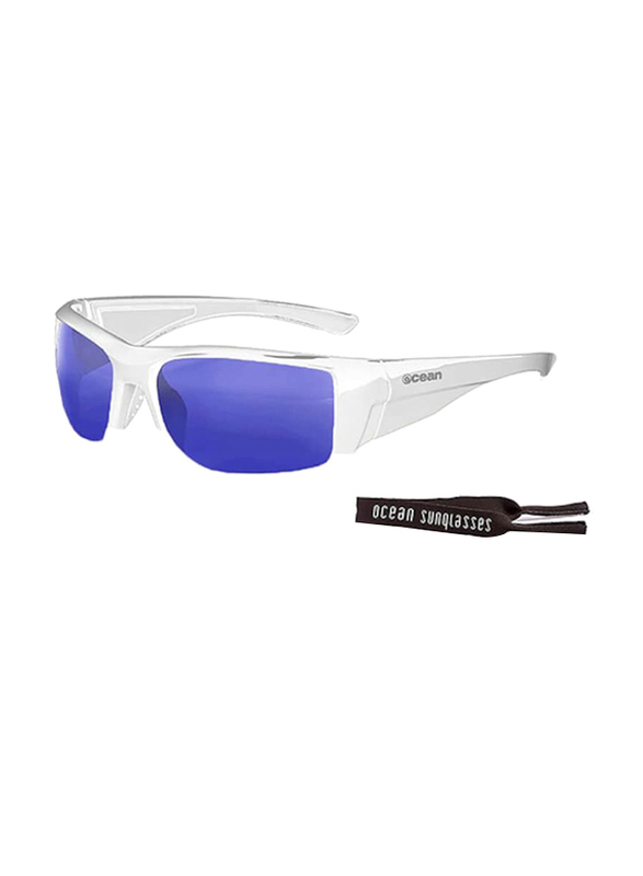 Ocean Glasses Polarized Full-Rim Rectangular Guadalupe Shiny White Frame Sunglasses Unisex, Revo Blue Lens, 65/10
Ocean Glasses Polarized Full-Rim Rectangular Guadalupe Shiny White Frame Sunglasses Unisex, Revo Blue Lens, 65/10