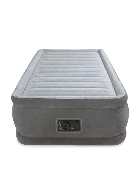Intex Dura-Beam Single Airbed Classic Comfort Plush Elevated Mattress with Internal Pump, 99 x 191x 46cm, Grey
Intex Dura-Beam Single Airbed Classic Comfort Plush Elevated Mattress with Internal Pump, 99 x 191x 46cm, Grey