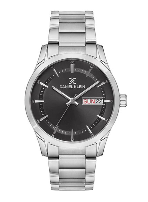 Daniel Klein Premium Analog Watch for Men with Stainless Steel Band, Water Resistant, Dk.1.12950-2, Silver-Gun Metal
Daniel Klein Premium Analog Watch for Men with Stainless Steel Band, Water Resistant, Dk.1.12950-2, Silver-Gun Metal