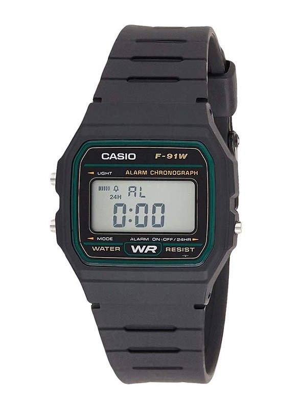 Casio Digital Watch for Men with Rubber Band, Water Resistant, F-91W-3DG, Black-Grey
Casio Digital Watch for Men with Rubber Band, Water Resistant, F-91W-3DG, Black-Grey