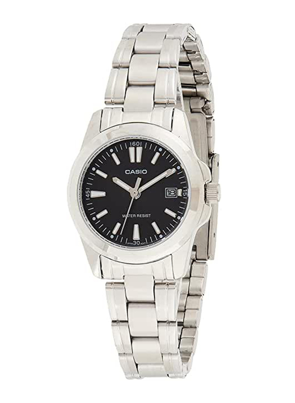 Casio Analog Watch for Women with Metal Band, Water Resistant, LTP-1215A-1A2DF, Grey-Black
Casio Analog Watch for Women with Metal Band, Water Resistant, LTP-1215A-1A2DF, Grey-Black