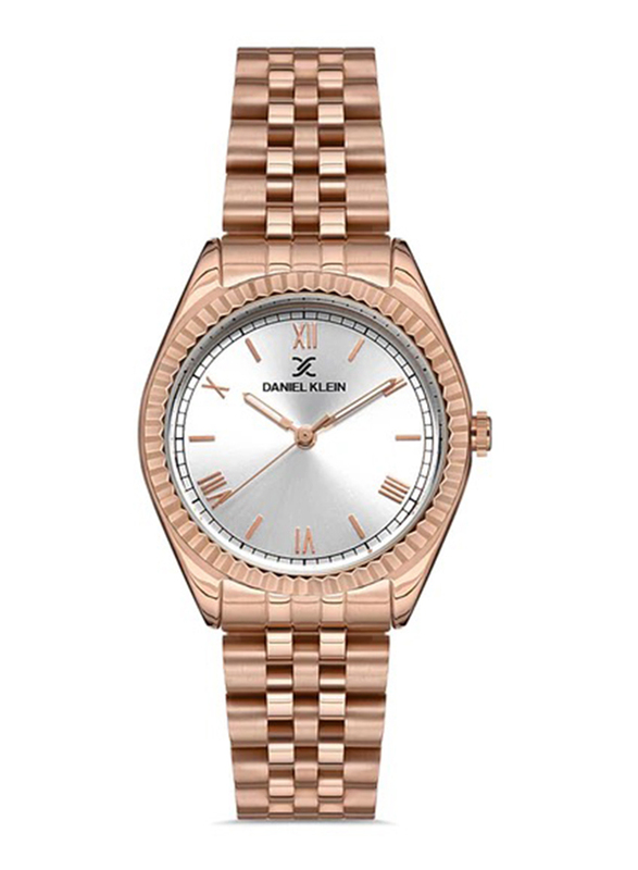 Daniel Klein Premium Analog Watch for Women with Stainless Steel Band, DK.1.12903-4, Rose Gold/Silver
Daniel Klein Premium Analog Watch for Women with Stainless Steel Band, DK.1.12903-4, Rose Gold/Silver