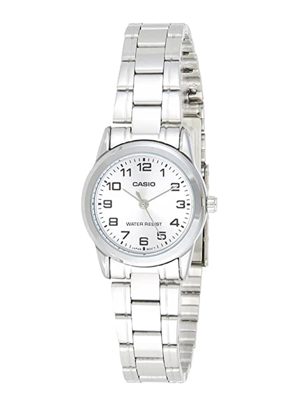 Casio Analog Watch for Women with Stainless Steel Band, Water Resistant, LTP-V001D-1BUDF, Silver-White
Casio Analog Watch for Women with Stainless Steel Band, Water Resistant, LTP-V001D-1BUDF, Silver-White