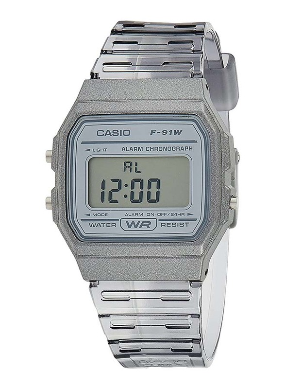 Casio Digital Unisex Watch with Plastic Band, Water Resistant, F-91WS-8DF, Silver-Grey
Casio Digital Unisex Watch with Plastic Band, Water Resistant, F-91WS-8DF, Silver-Grey