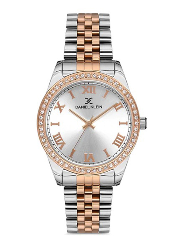 Daniel Klein Premium Analog Watch for Women with Stainless Steel Band, DK.1.12909-4, Steel-Rose Gold/Silver
Daniel Klein Premium Analog Watch for Women with Stainless Steel Band, DK.1.12909-4, Steel-Rose Gold/Silver