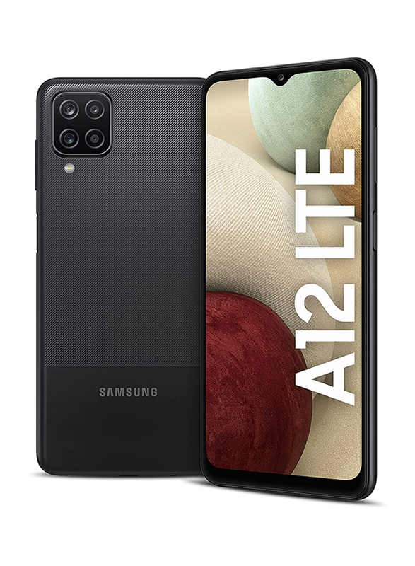 Samsung Galaxy A12 128GB Black, 4GB RAM, 4G LTE, Dual Sim Smartphone, UAE Version
Samsung Galaxy A12 128GB Black, 4GB RAM, 4G LTE, Dual Sim Smartphone, UAE Version