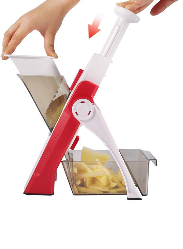 Once for All Adjustable Mandoline Slicer Safe Vegetable and Food Chopper, Orange
Once for All Adjustable Mandoline Slicer Safe Vegetable and Food Chopper, Orange