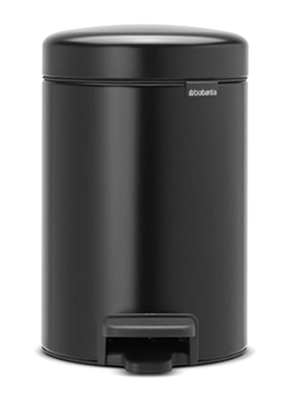 Brabantia Newicon Stainless Steel Pedal Bin Newicon with Plastic Inner Bucket Platinum, 3 Liters, Black
Brabantia Newicon Stainless Steel Pedal Bin Newicon with Plastic Inner Bucket Platinum, 3 Liters, Black