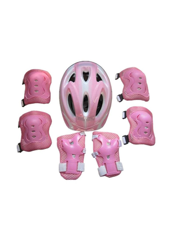 Child Roller Skating Bike Helmet Knee Wrist Guard Elbow Pad Set, 7 Piece, 5-15 Years, CA839715, Pink
Child Roller Skating Bike Helmet Knee Wrist Guard Elbow Pad Set, 7 Piece, 5-15 Years, CA839715, Pink