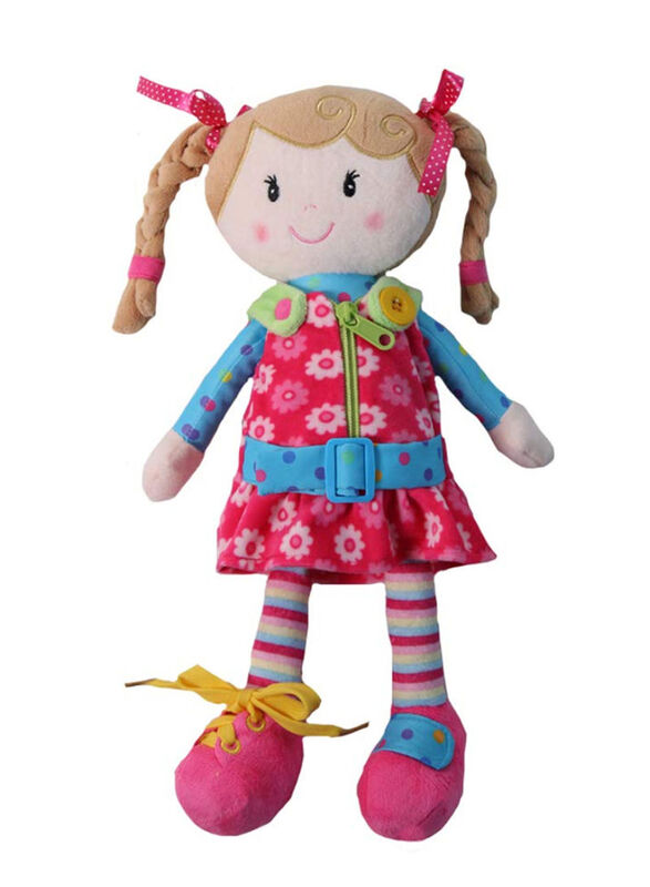 Snuggle Stuffs Sugar Snap Activity Educational Soft Doll, 15-Inch, Ages 3+, Multicolour
Snuggle Stuffs Sugar Snap Activity Educational Soft Doll, 15-Inch, Ages 3+, Multicolour