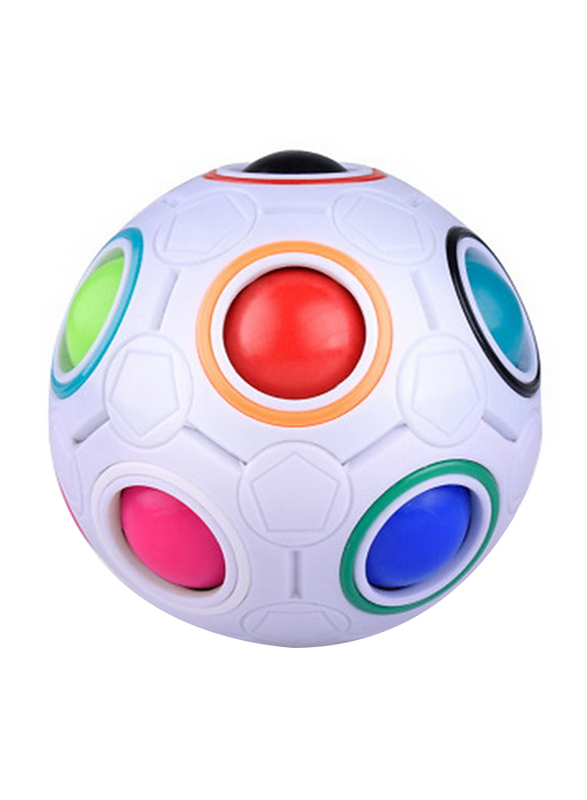Simple Dimple Football Fidget Cube, White