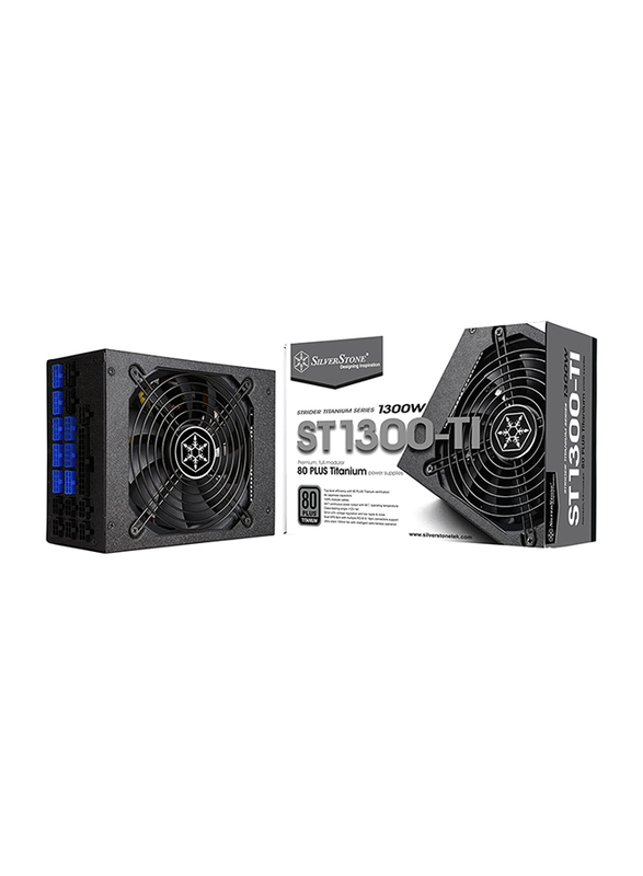 Silver Stone SilverStone Technology Sst St1300 Ti Strider Titanium Series, 1300W 80 Plus Titanium Atx Pc Power Supply, Low Noise 135Mm, 100% Modular Square Type, T
Silver Stone SilverStone Technology Sst St1300 Ti Strider Titanium Series, 1300W 80 Plus Titanium Atx Pc Power Supply, Low Noise 135Mm, 100% Modular Square Type, T
