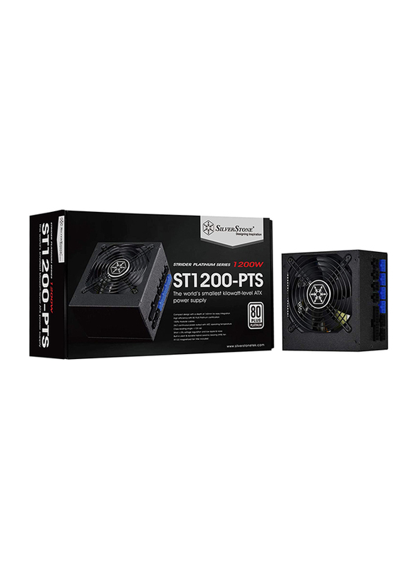 Silver Stone SilverStone SST-ST1200-PTS - Strider Platinum Series, 1200W 80 Plus Platinum, ATX PC Power Supply, 120mm HYB quiet fan, 140mm depth, 100% modular
Silver Stone SilverStone SST-ST1200-PTS - Strider Platinum Series, 1200W 80 Plus Platinum, ATX PC Power Supply, 120mm HYB quiet fan, 140mm depth, 100% modular
