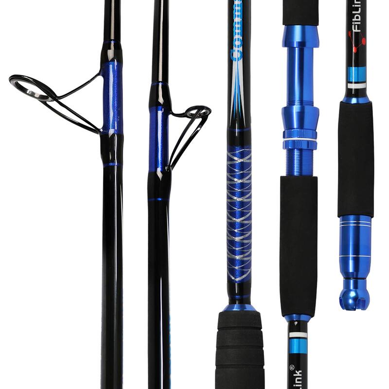 Fiblink Saltwater Carbon Fiber Fishing Jigging Rod with 2 Piece Twin-Tip Spinning, Multicolour
Fiblink Saltwater Carbon Fiber Fishing Jigging Rod with 2 Piece Twin-Tip Spinning, Multicolour