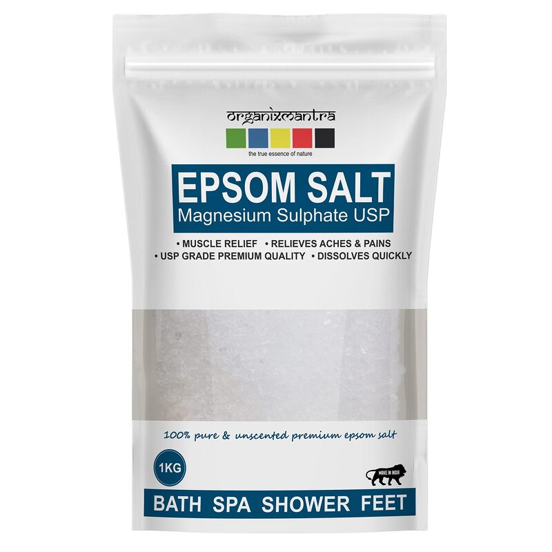 Organix Mantra Crystals Epsom Bath Salt for Muscle Relief, Relieves Aches & Pain, 1 Kg
Organix Mantra Crystals Epsom Bath Salt for Muscle Relief, Relieves Aches & Pain, 1 Kg