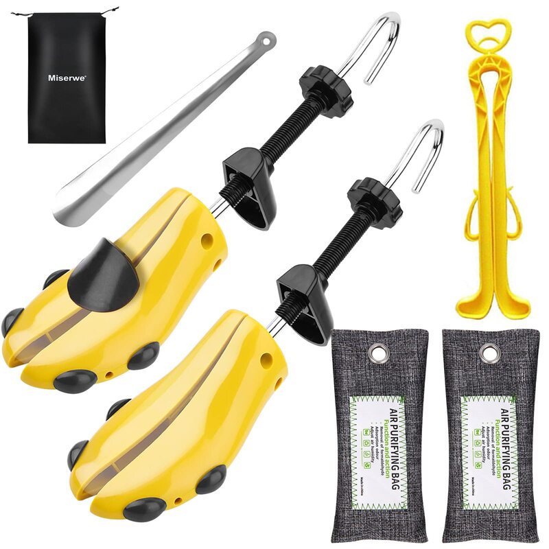 Miserwe Shoe Stretcher with Air Purifying Bag Pair of Premium Two Way Shoe Stretchers Adjustable Length and Width Women Tough Plastic Unisex Shoes Str
Miserwe Shoe Stretcher with Air Purifying Bag Pair of Premium Two Way Shoe Stretchers Adjustable Length and Width Women Tough Plastic Unisex Shoes Str