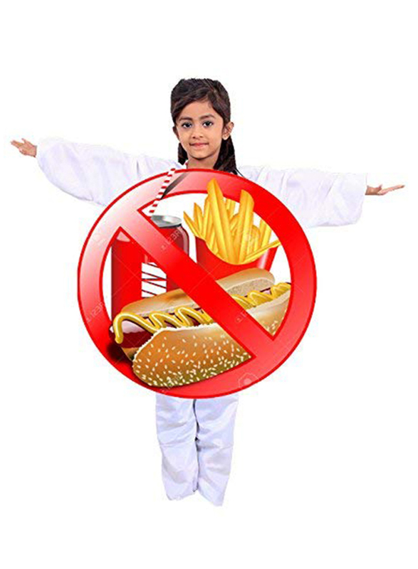 Fancy Steps Social Message Avoid Junk Food Fancy Dress Costume for School Competition, Ages 7+
Fancy Steps Social Message Avoid Junk Food Fancy Dress Costume for School Competition, Ages 7+