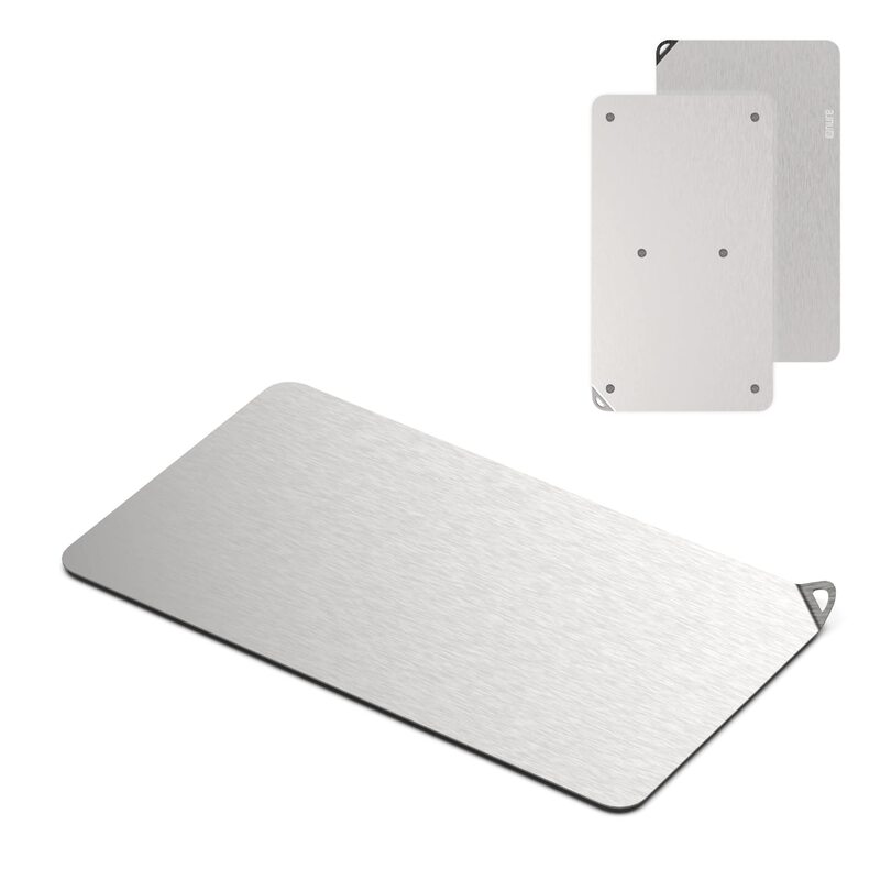 Nure Stainless Steel Chopping and Cutting Board for Kitchen with Anti-Skid Legs - 100% Food Grade, BPA Free, Eco-Friendly, and Anti-Microbial . (L)
Nure Stainless Steel Chopping and Cutting Board for Kitchen with Anti-Skid Legs - 100% Food Grade, BPA Free, Eco-Friendly, and Anti-Microbial . (L)