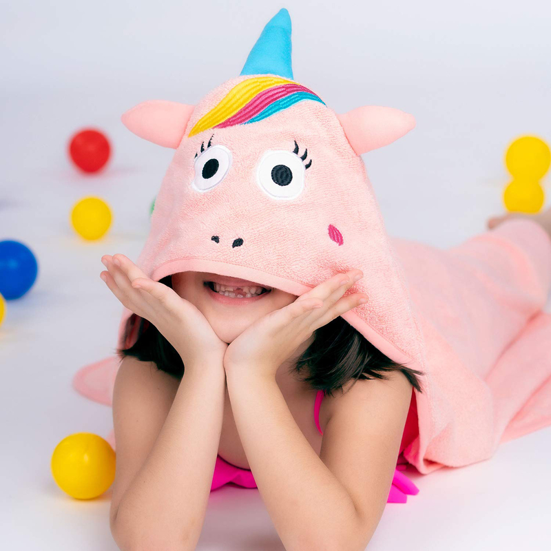 Rabitat Zero Twist Cotton Unicorn Hooded Super Soft Bath Towel for Kids, 6+ Months, Pink
Rabitat Zero Twist Cotton Unicorn Hooded Super Soft Bath Towel for Kids, 6+ Months, Pink