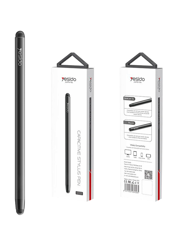 Yesido Double-Headed Passive Stylus High Precision Touch Screen Capacitive Pen, Black
Yesido Double-Headed Passive Stylus High Precision Touch Screen Capacitive Pen, Black