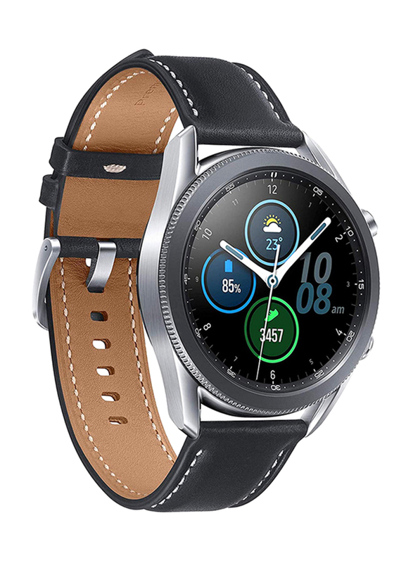 Samsung Galaxy Watch 3 - 45mm Smartwatch, GPS and Bluetooth, Silver Stainless Steel Case with Black Leather Band
Samsung Galaxy Watch 3 - 45mm Smartwatch, GPS and Bluetooth, Silver Stainless Steel Case with Black Leather Band