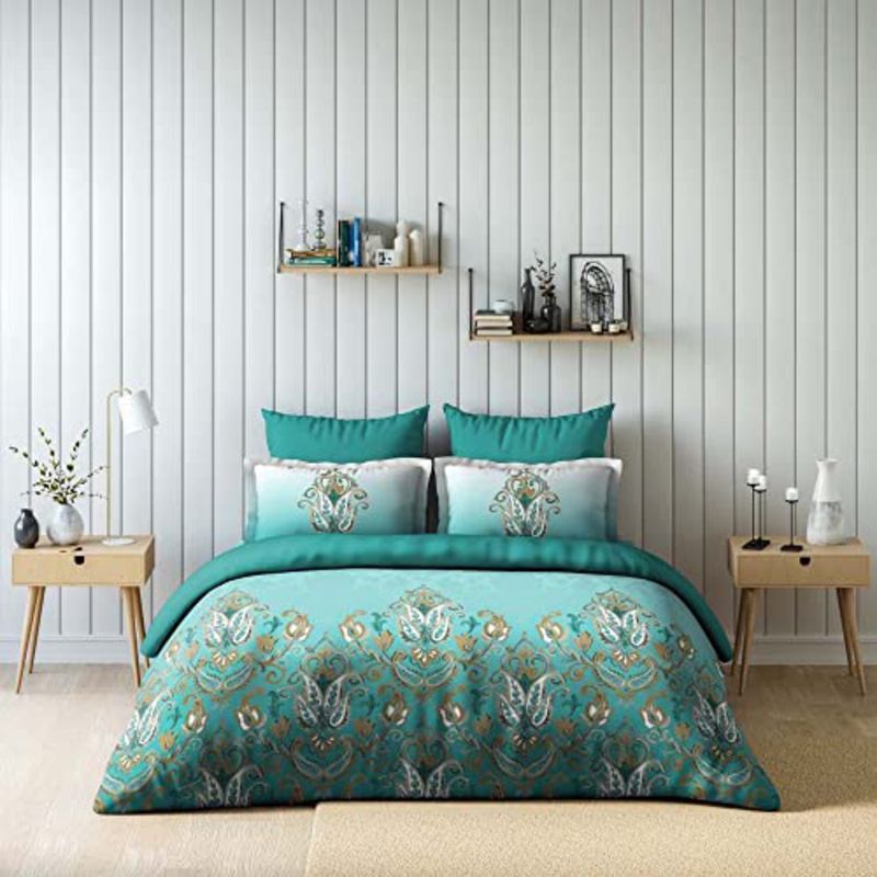 Danube Home 4-Piece Arabian Saga Digital Printed Comforter Set, King, Sage Green 332
Danube Home 4-Piece Arabian Saga Digital Printed Comforter Set, King, Sage Green 332