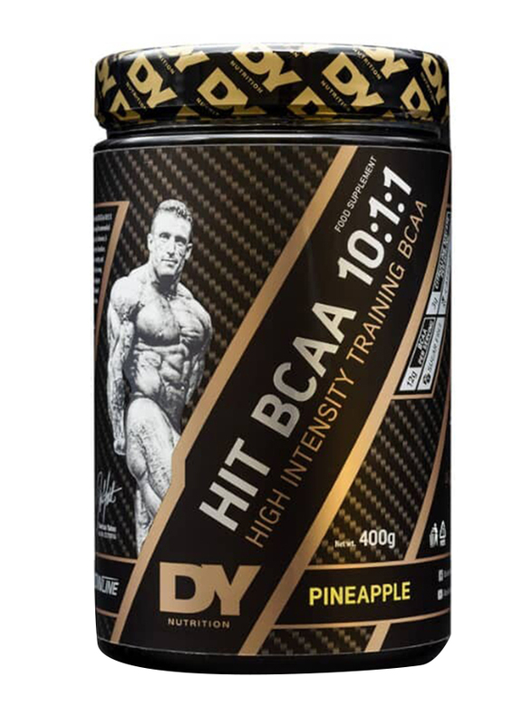 DY Nutrition Hit BCAA 10:1:1 High Intensity Training, 20 Servings, 400gm, Pineapple
DY Nutrition Hit BCAA 10:1:1 High Intensity Training, 20 Servings, 400gm, Pineapple