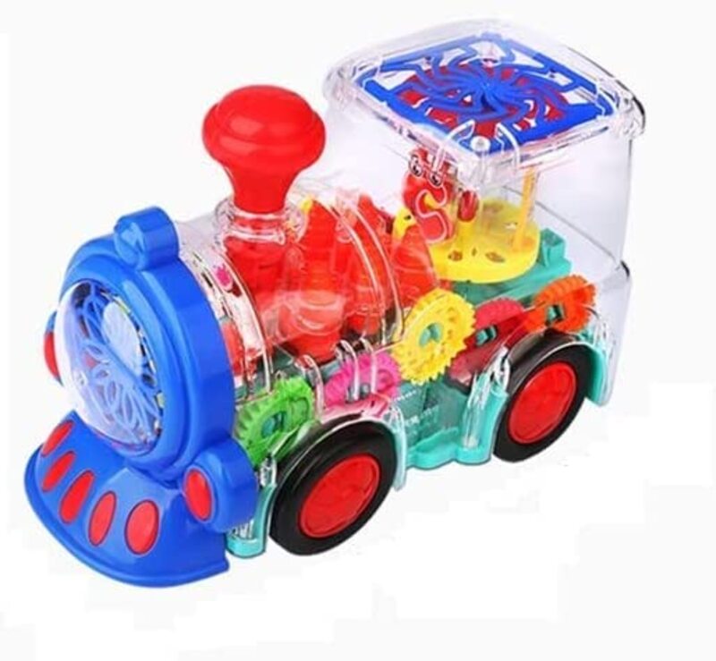Toy Land Battery Operated Magic Electric Gear Train with Lights and Music, Blue/Clear
Toy Land Battery Operated Magic Electric Gear Train with Lights and Music, Blue/Clear