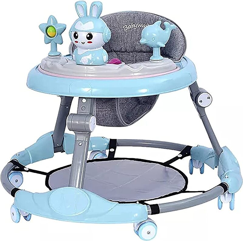 Toy Land Multifunction Anti-Rollover 6-Wheel Foldable Baby Walker with Music and Lights, Blue
Toy Land Multifunction Anti-Rollover 6-Wheel Foldable Baby Walker with Music and Lights, Blue